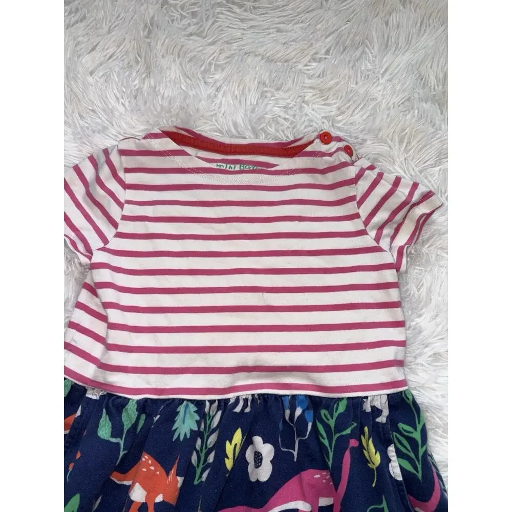 Mini Boden 4/5 Classic Dinosaur Design Dress. Cute **NT DESC**